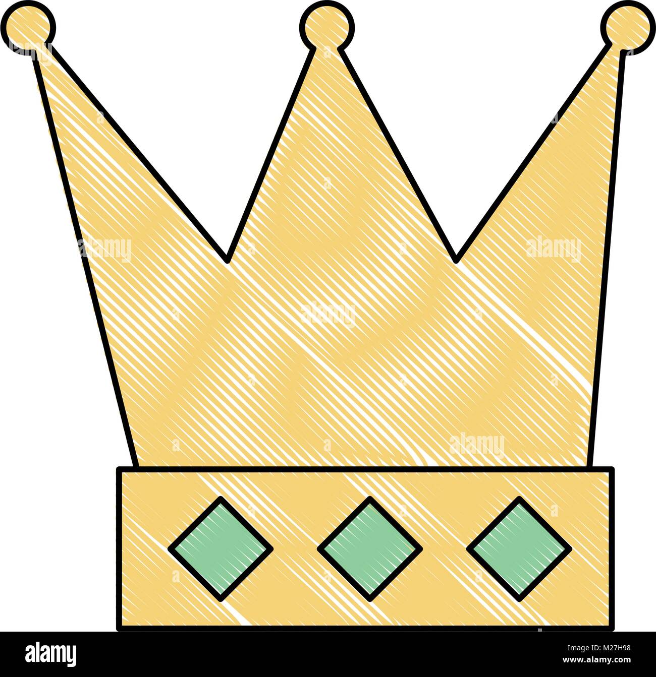 king crown isolated icon vector illustration design Stock Vector Image ...