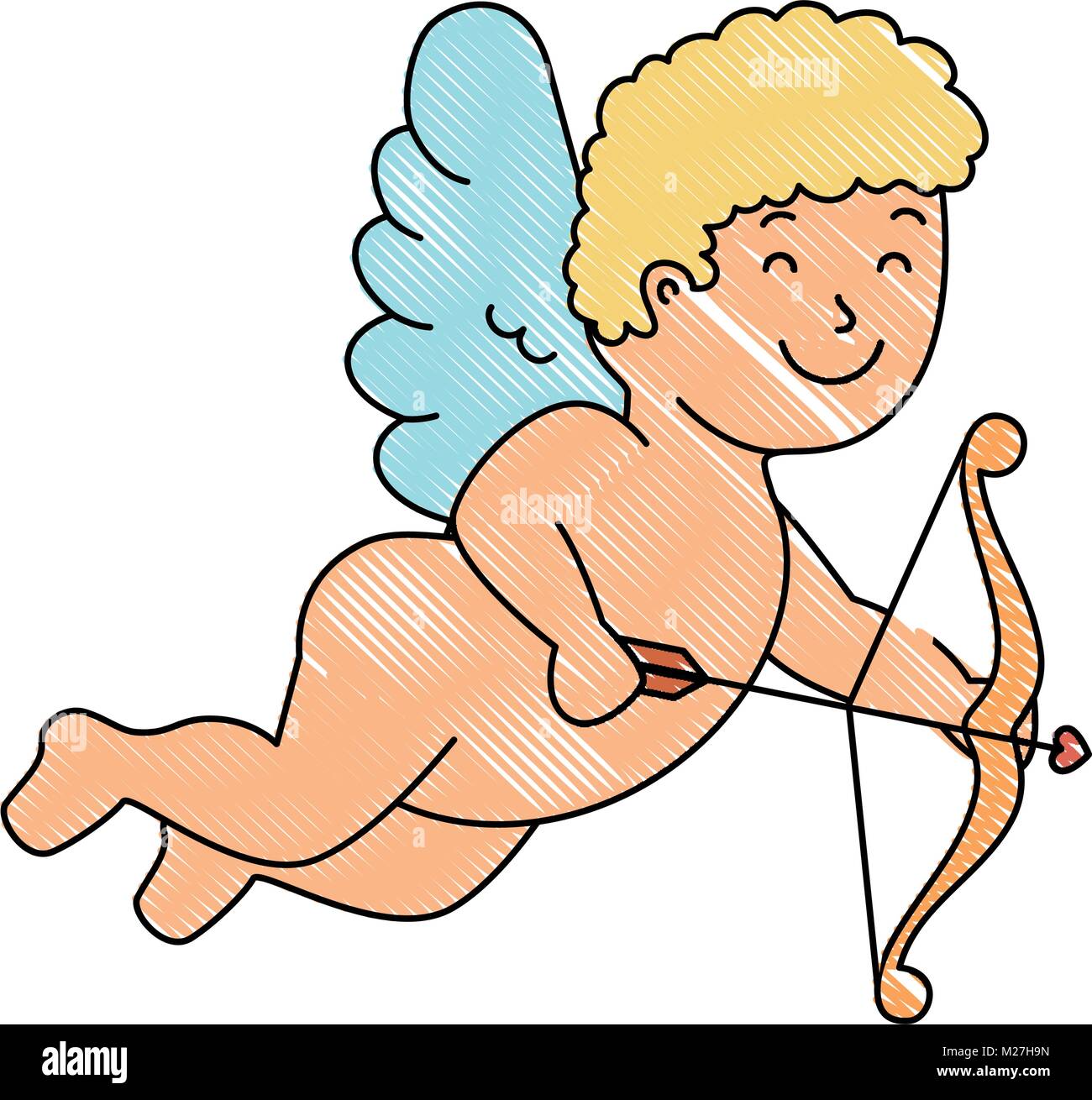 arch cupid with arrow isolated icon 4476639 Vector Art at Vecteezy