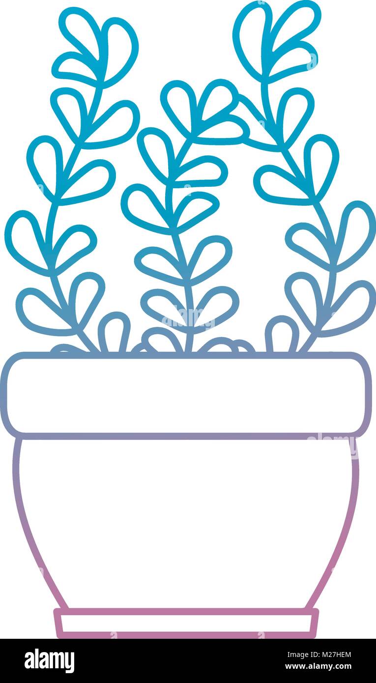 house plant in pot vector illustration design Stock Vector Image & Art ...