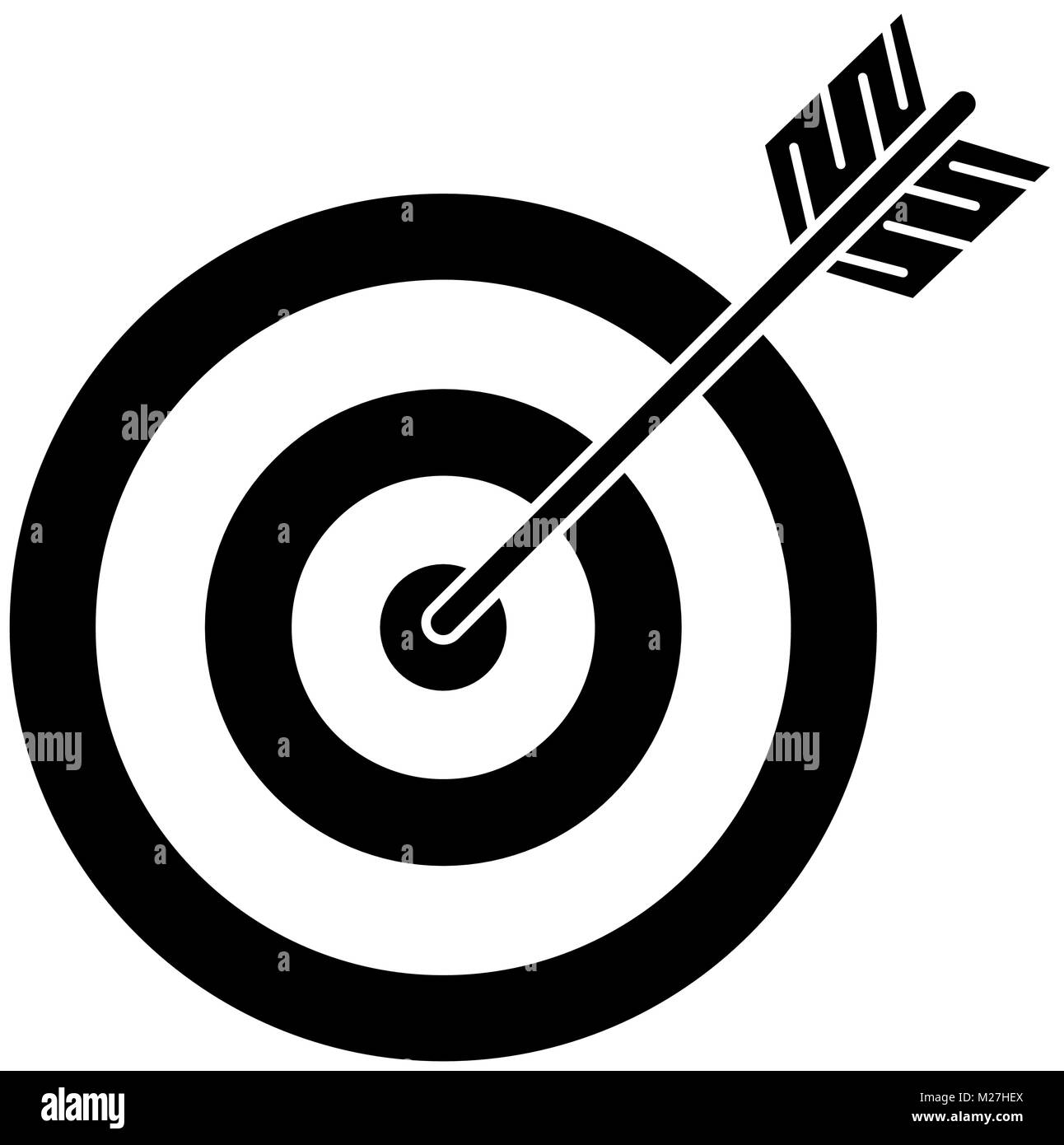 target with arrow icon vector illustration design Stock Vector Image ...