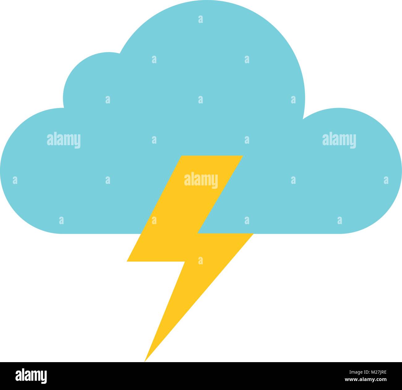 weather cloud rainy with ray vector illustration design Stock Vector ...