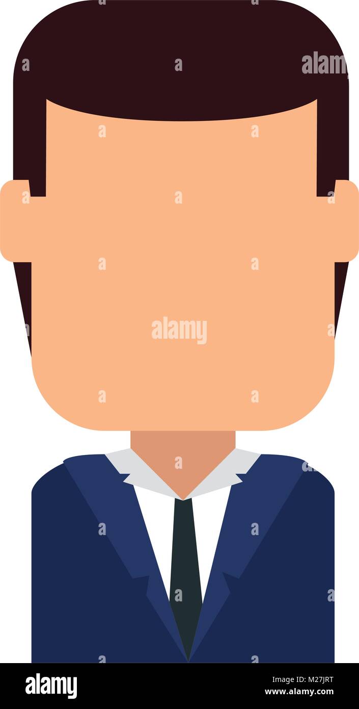 businessman elegant avatar character vector illustration design Stock ...