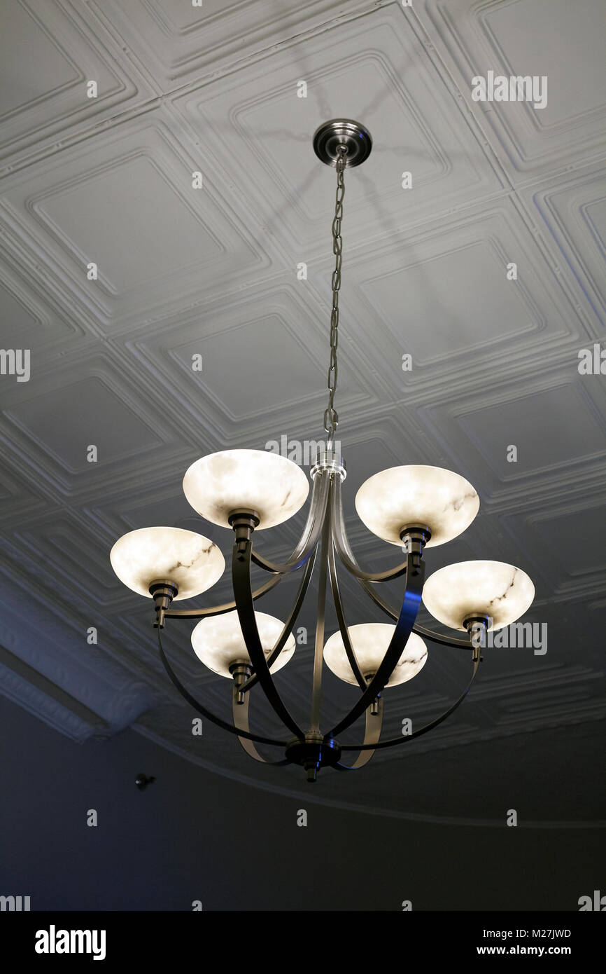 The Hotel Armstrong in Fort Collins, Colorado, USA features antique furnishings. Stock Photo