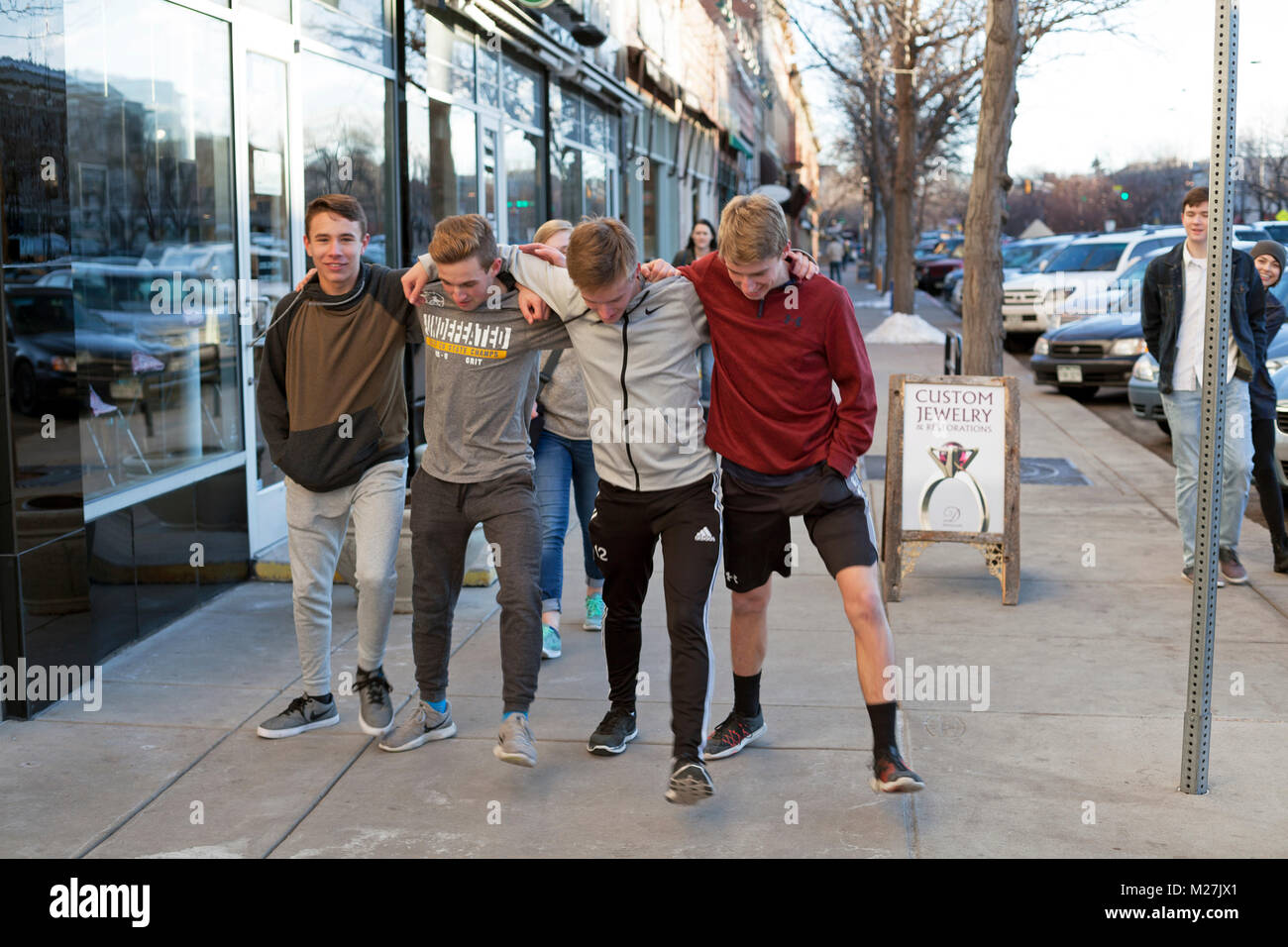 Down the sidewalk hires stock photography and images Alamy