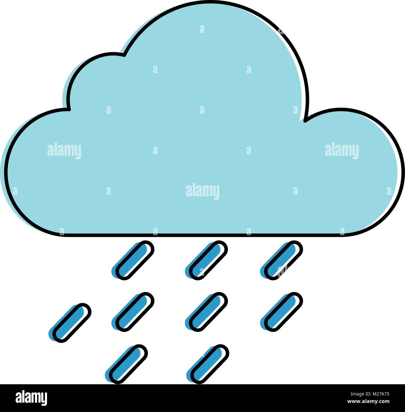 weather cloud rainy icon Stock Vector Image & Art - Alamy