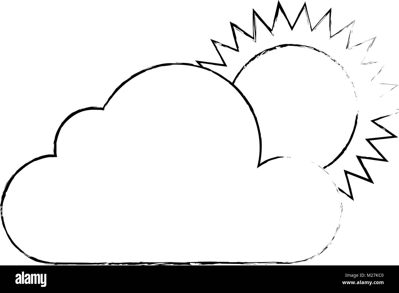 summer sun with clouds Stock Vector Image & Art - Alamy