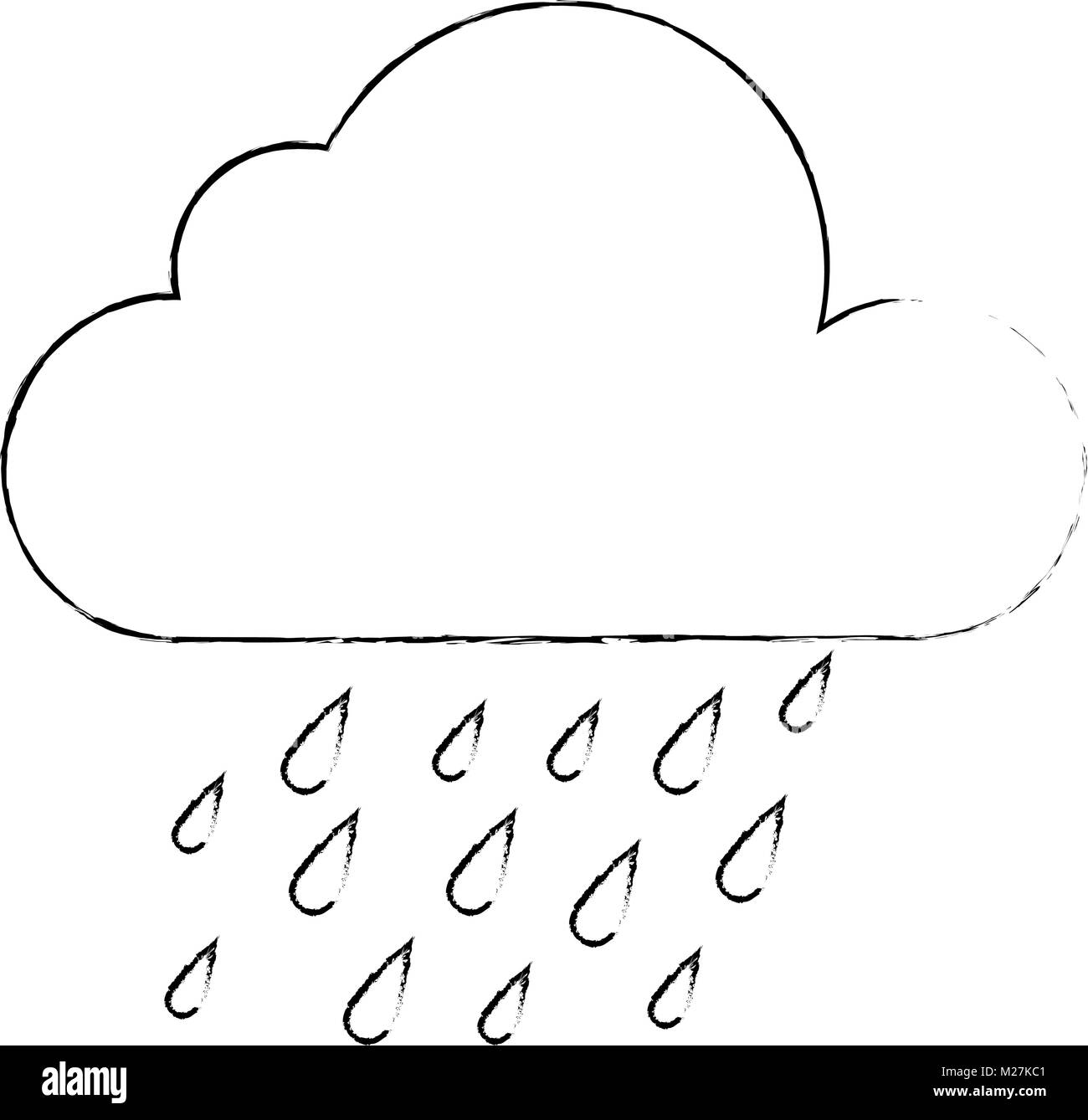 weather cloud rainy icon Stock Vector Image & Art - Alamy