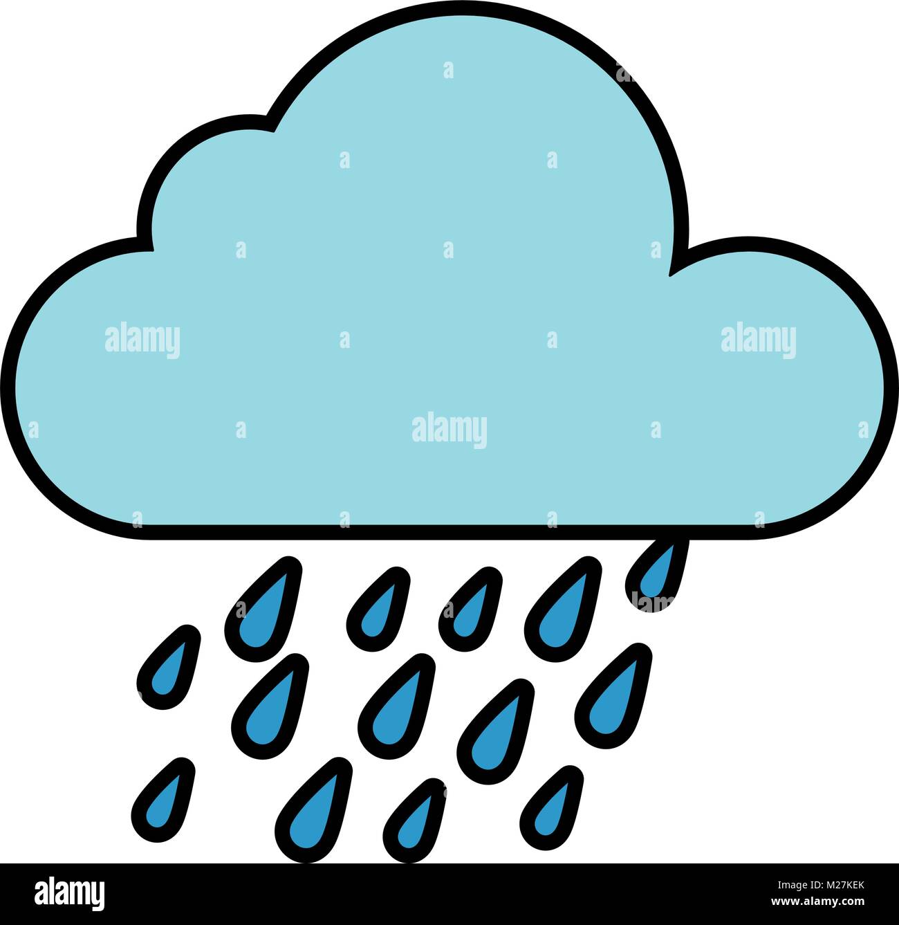 weather cloud rainy icon vector illustration design Stock Vector Image ...
