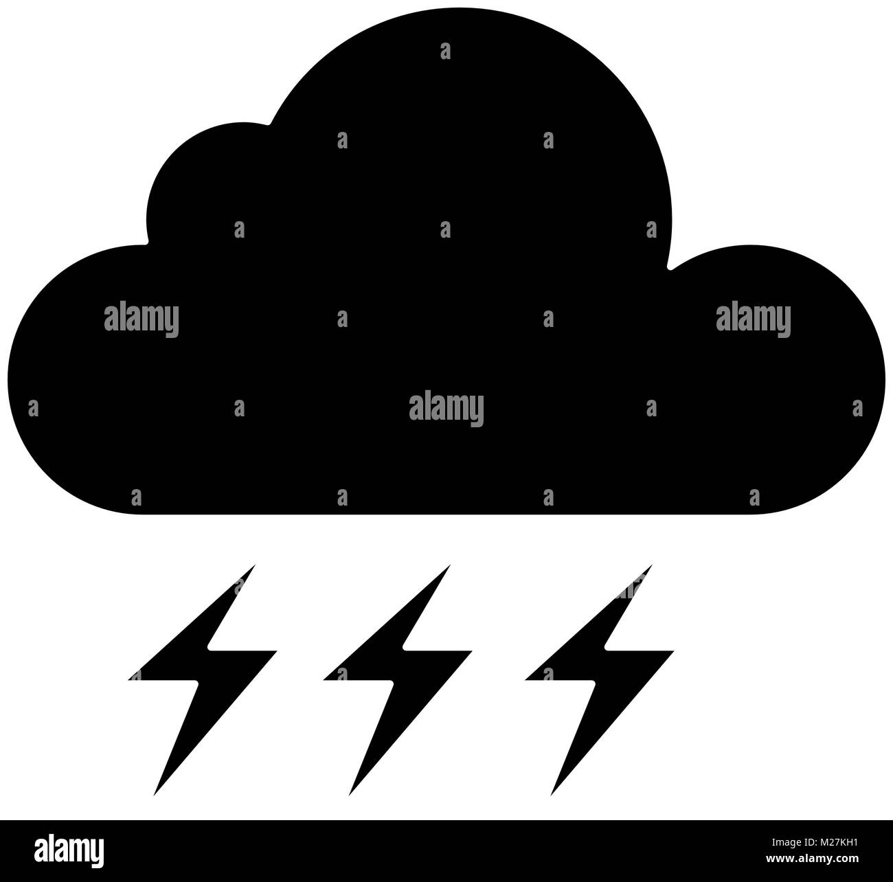 weather cloud rainy with ray vector illustration design Stock Vector ...