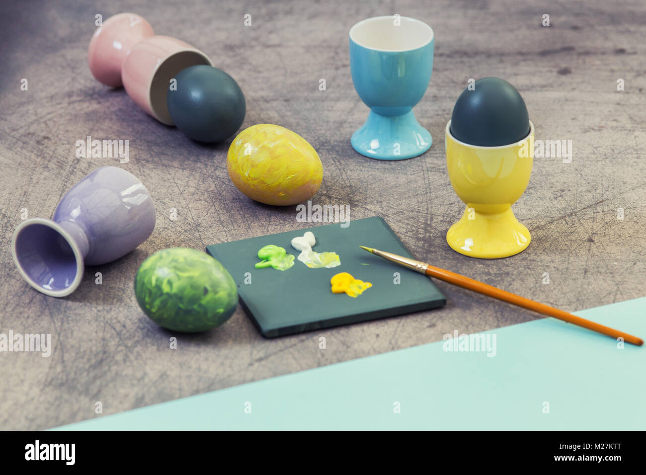 Painting Easter Eggs Stock Photo Alamy