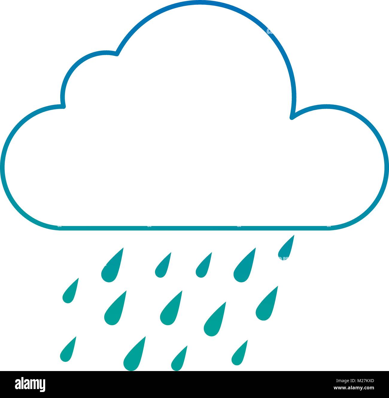 weather cloud rainy icon Stock Vector Image & Art - Alamy