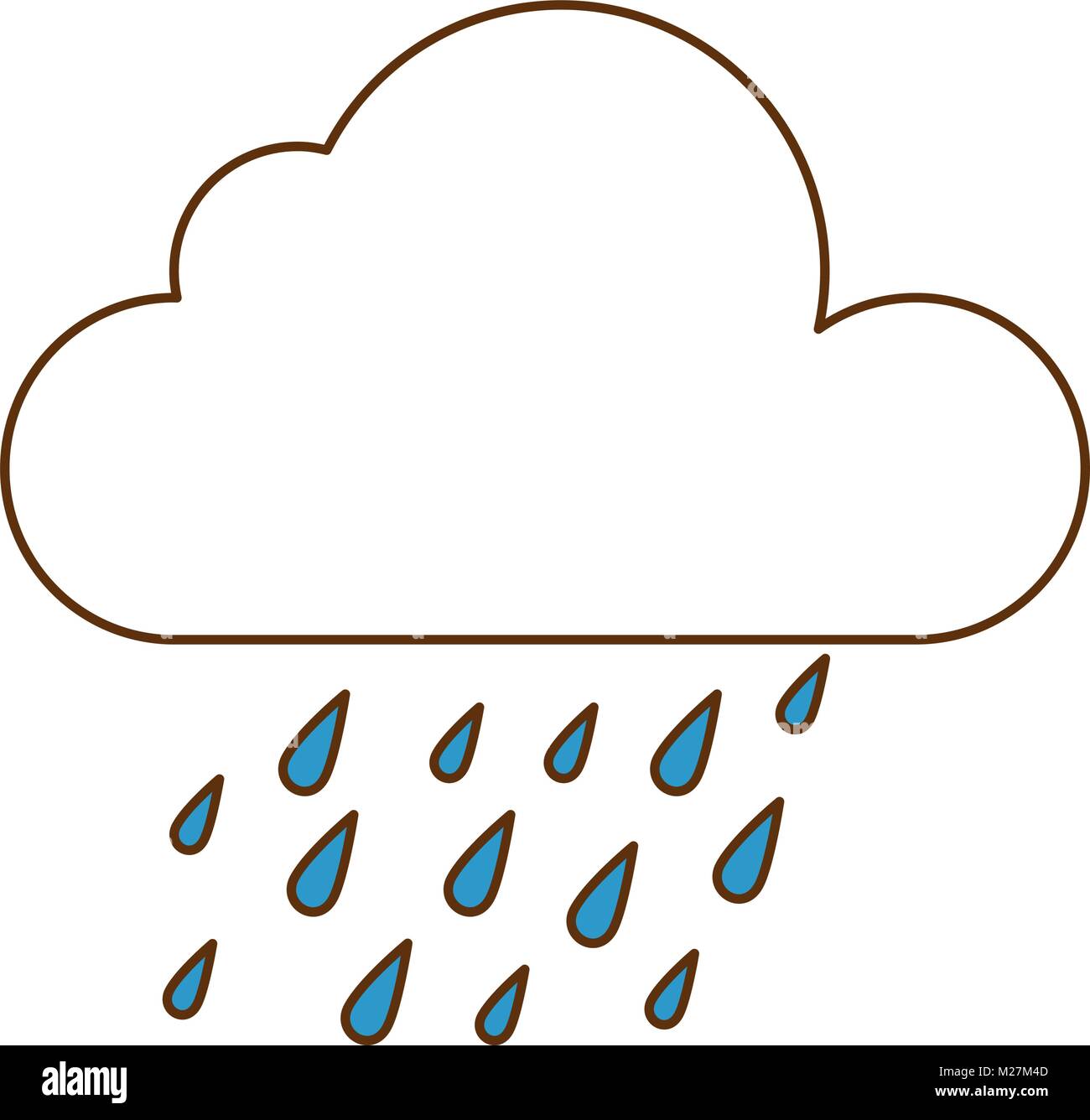 weather cloud rainy icon Stock Vector Image & Art - Alamy