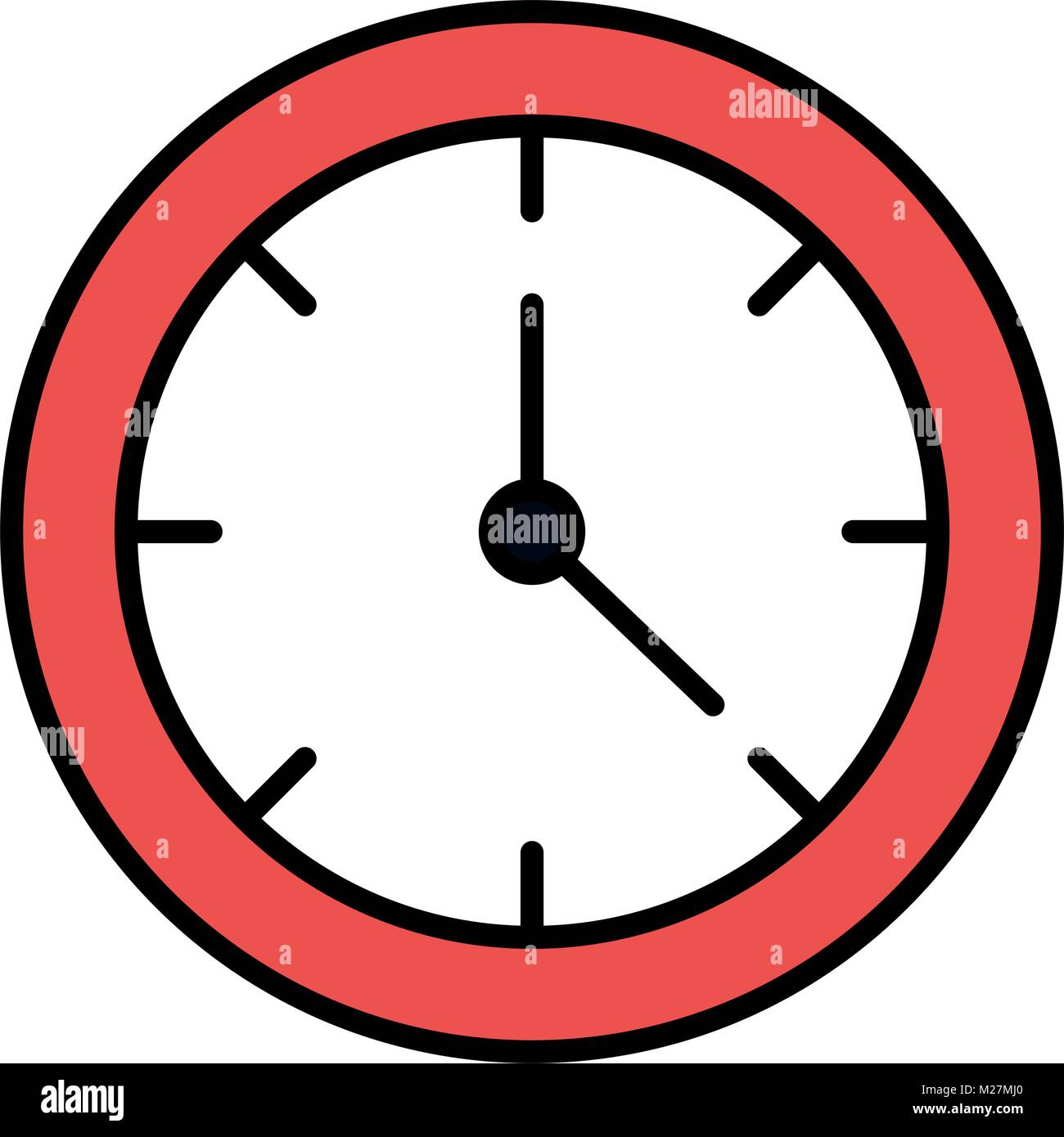 time clock isolated icon Stock Vector Image & Art - Alamy