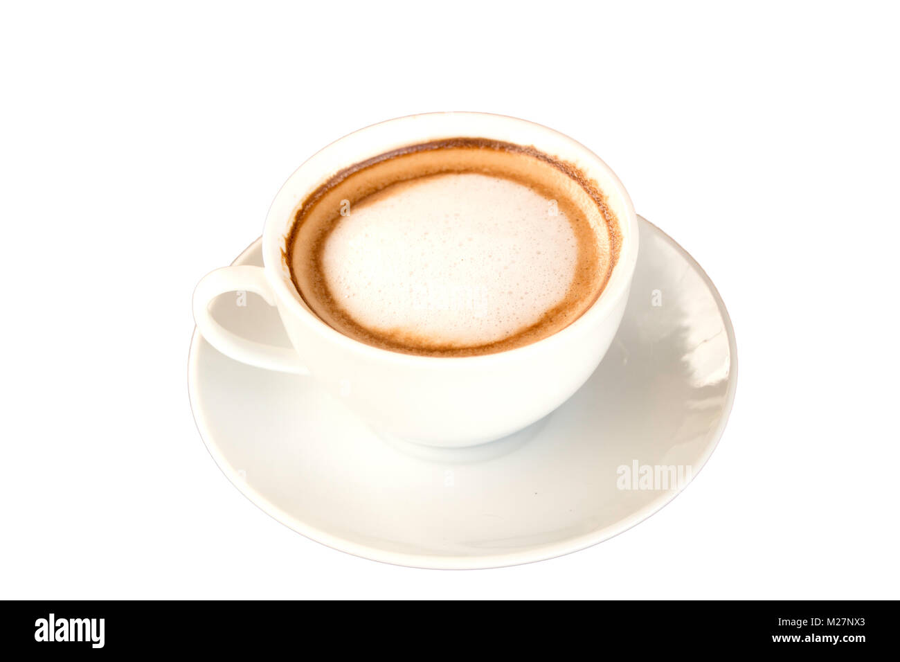 A cup of coffee isolated on white background Stock Photo - Alamy