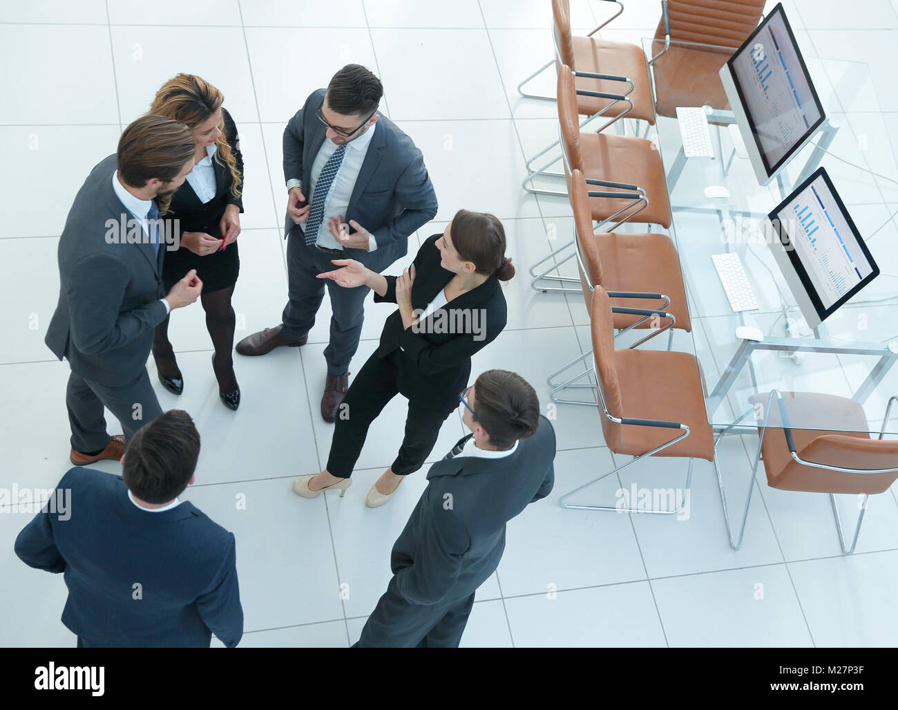 business team talking in the office Stock Photo - Alamy