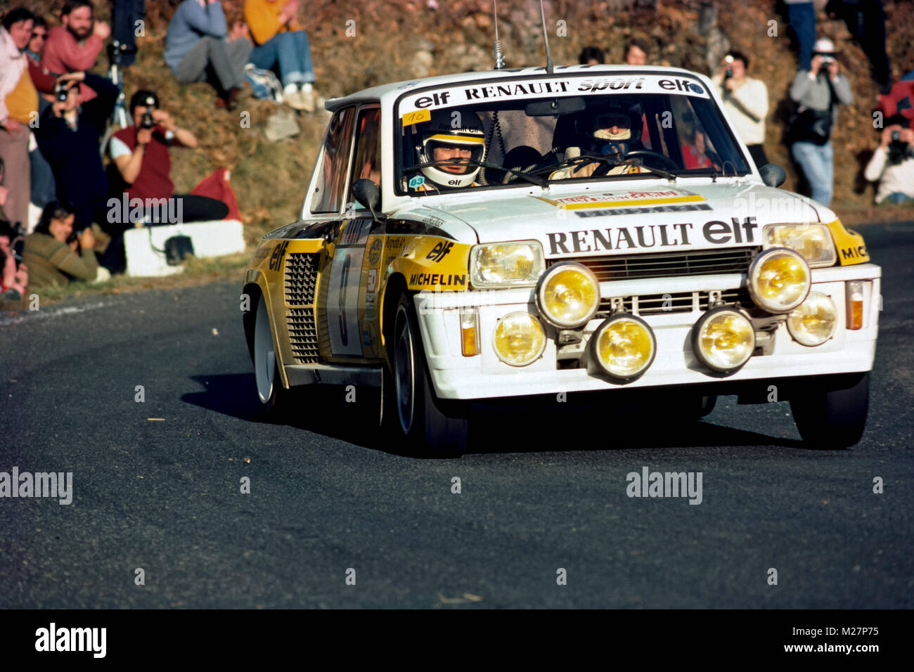 World Rally Championship,Jean Ragnotti, renault,renault turbo 5, Monte  Carlo 1983 Stock Photo - Alamy