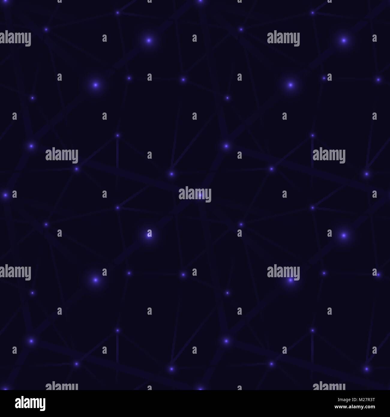 Dots and lines seamless pattern. Vector abstract geometric background ...