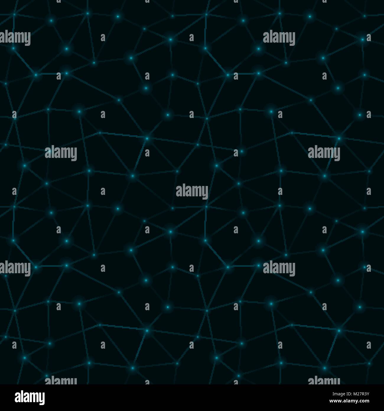 Abstract futuristic dotted seamless pattern. Dots and lines vector ...