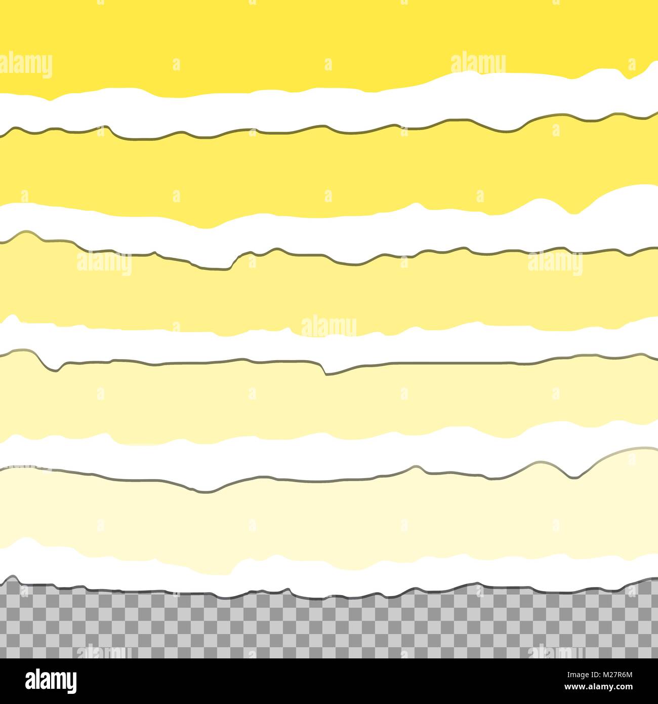 Cut off paper edges. Vector illustration for design Stock Vector Image