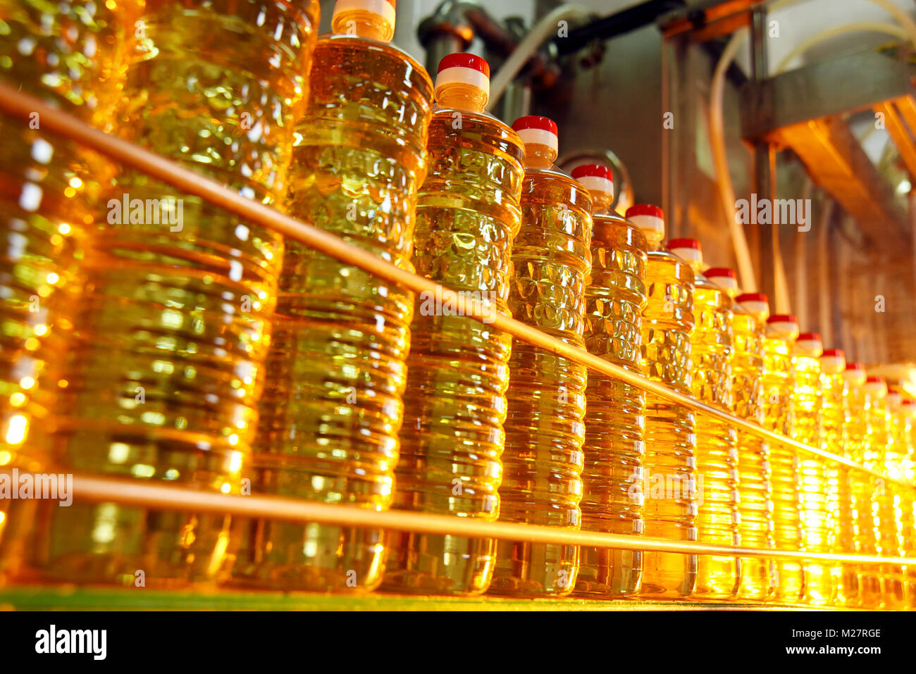 A factory for the production of sunflower oil Stock Photo Alamy
