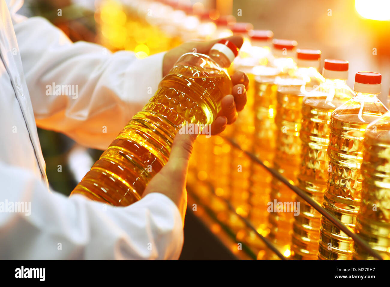 A factory for the production of sunflower oil Stock Photo Alamy