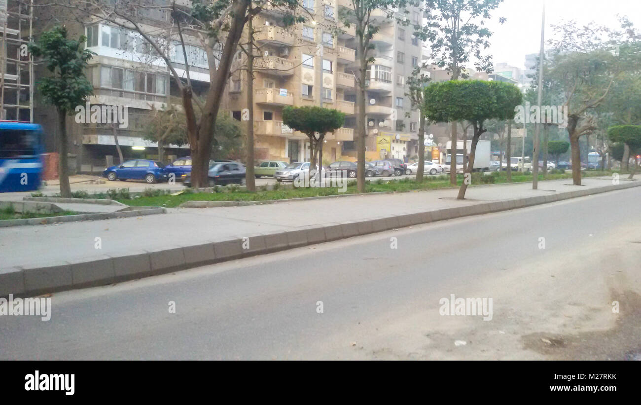 view of cars in street at cairo, egypt Stock Photo Alamy