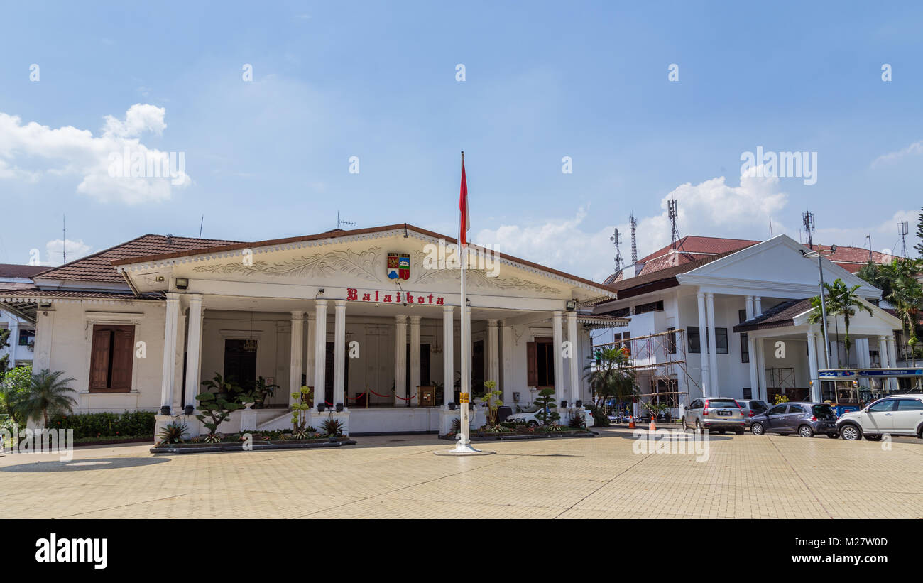Mayor Office  Balaikota in Bogor, West Java, Indonesia. Stock Photo