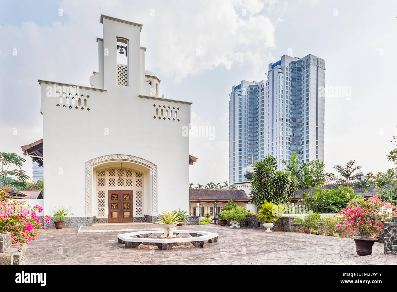 Dutch field of honor Menteng Pulo in  Jakarta, Java Island, Indo Stock Photo