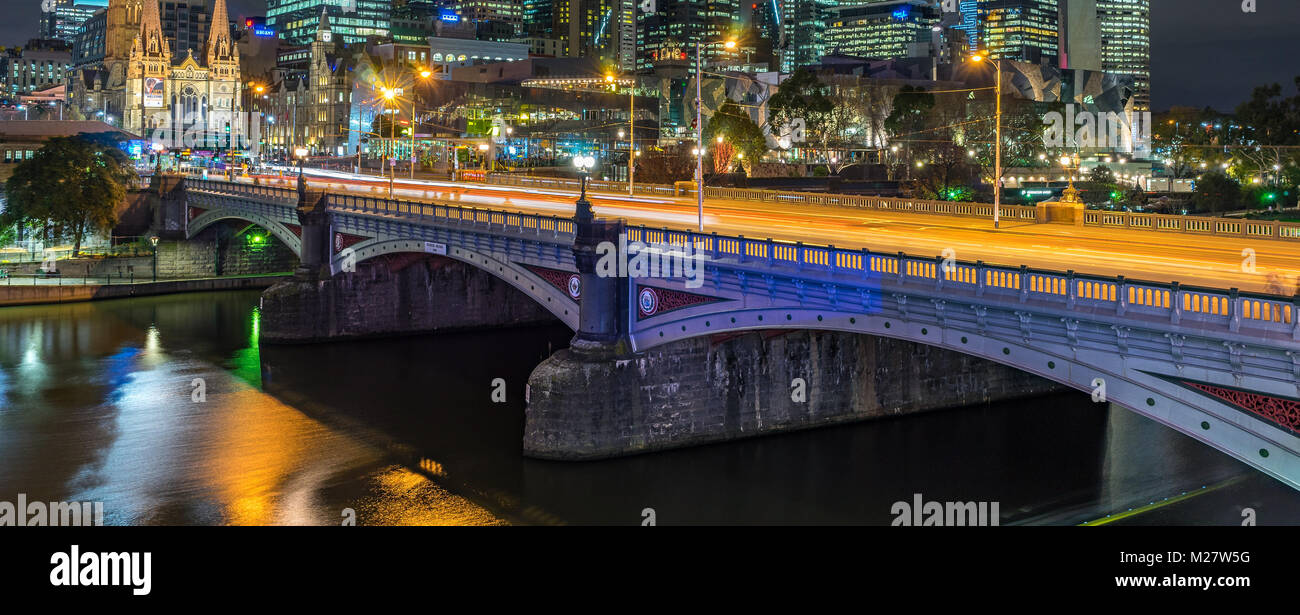 Princes bridge in Melbourne, Australia Stock Photo Alamy