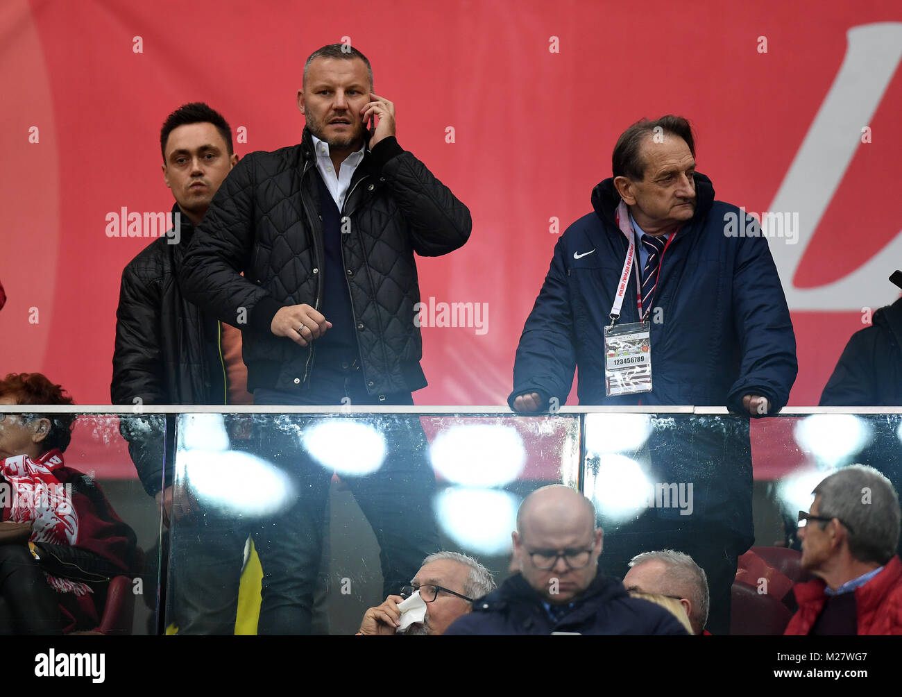8 OCTOBER, 2017 - WARSAW, POLAND: Football World Cup Rusia 2018 qualification match Poland - Montenegro o/p Tomasz Klos Stock Photo