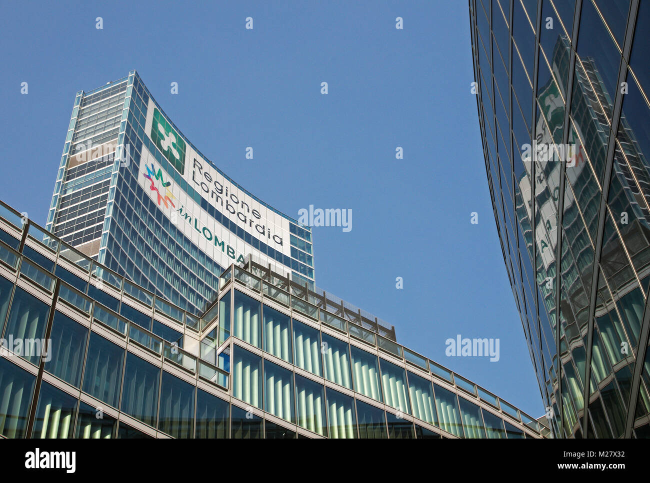 Palazzo Lombardia ( Lombardy Building main seat of the government of Lombardy) in Milan, Italy Stock Photo