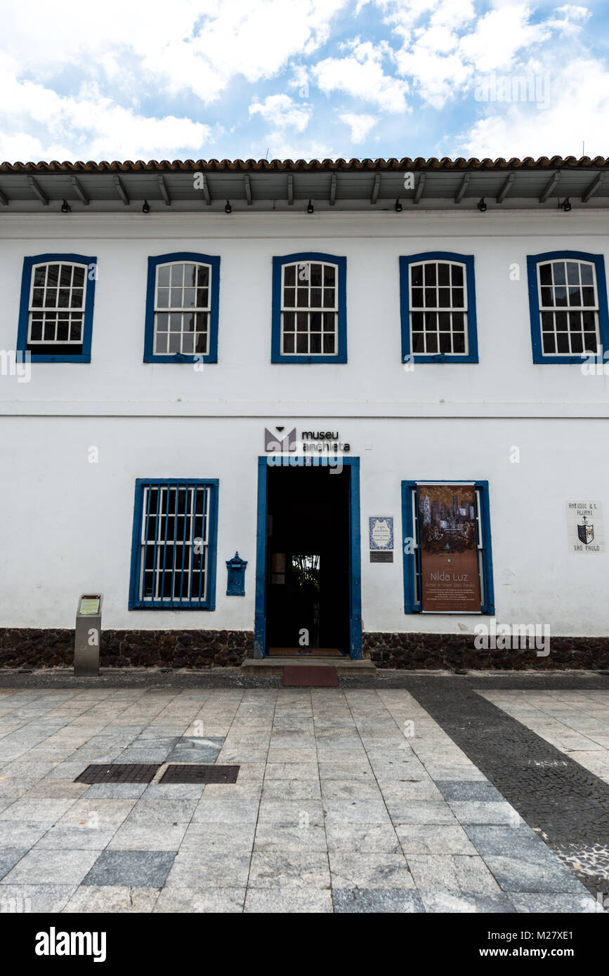 SAO PAULO, BRAZIL FEBRUARY 02 Vertical picture of the main entrance