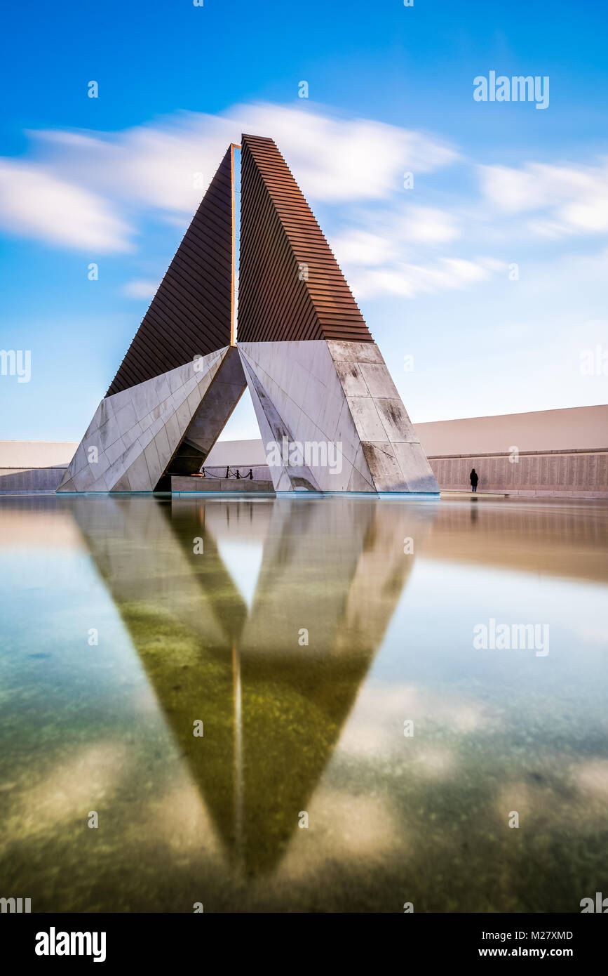 Monumento aos Combatentes do Ultramar - Lisboa, Portugal Stock Photo