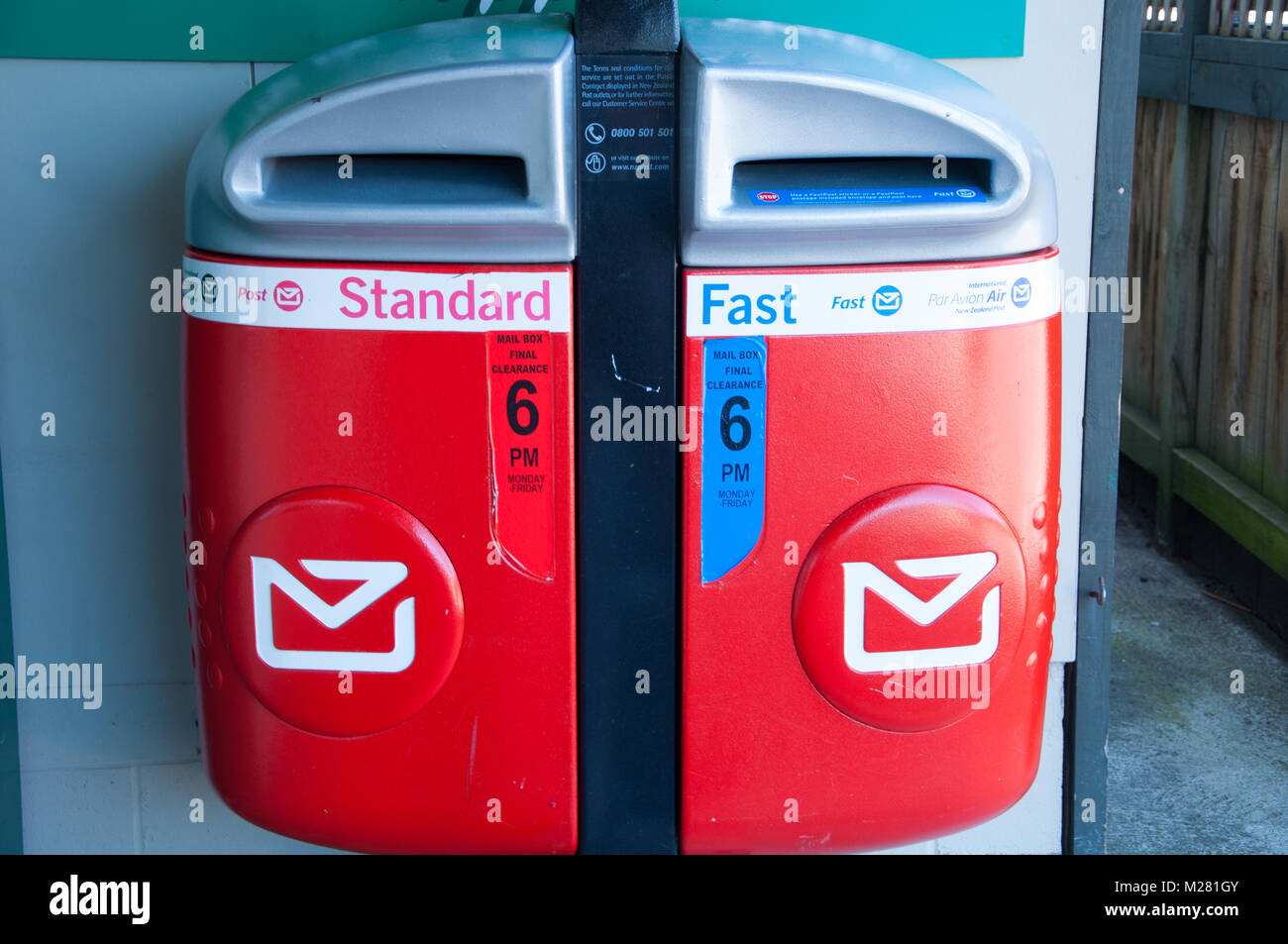 New Zealand Post Post Box Stock Photo Alamy