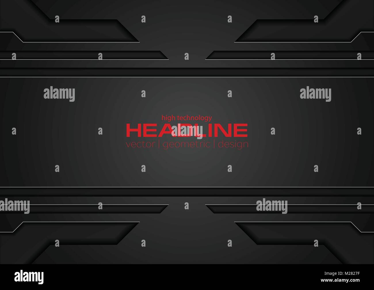 Development Background Black Abstract black concept technology background. Dark gradient vector ...