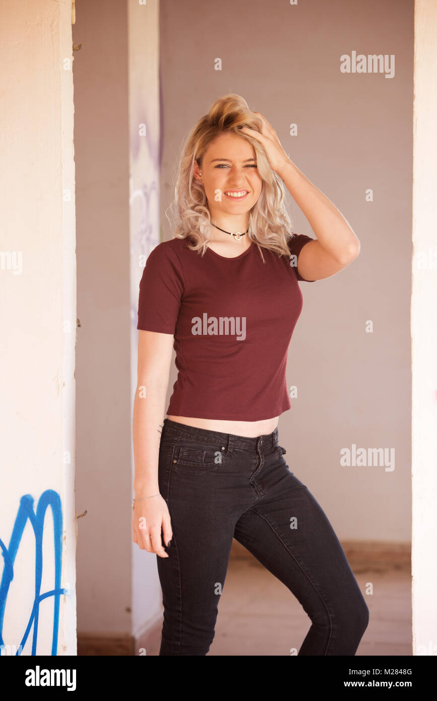 girls wearing black jeans