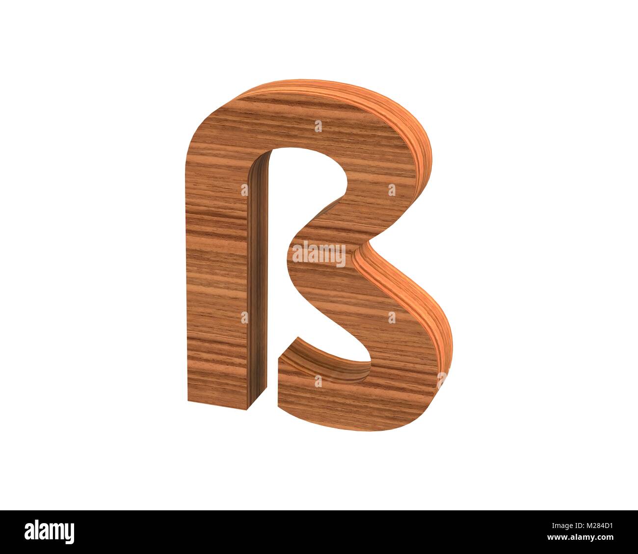 Font polished walnut special character ALT0223 Stock Photo Alamy