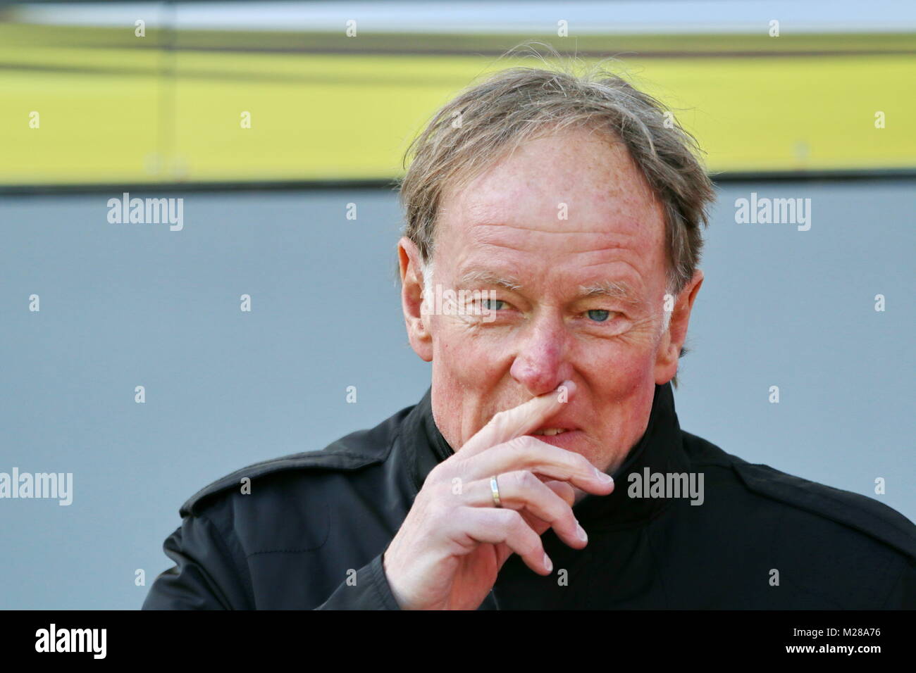 Wolf-Dieter Poschmann, ZDF-Reporter - Fußball-Bundesliga 14/15: 29.  Spieltag, SC Freiburg vs FSV Mainz 05 Stock Photo - Alamy