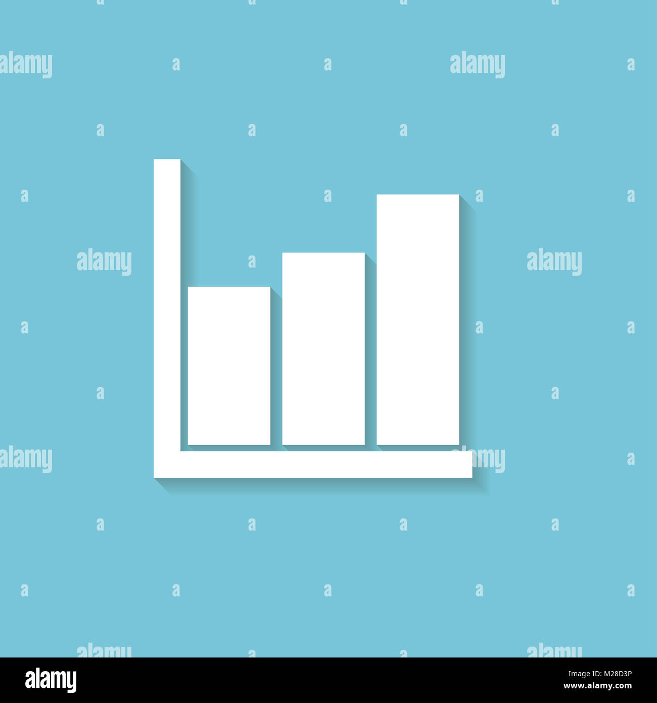 Pie Chart Icon in trendy flat style isolated on background , vector ...