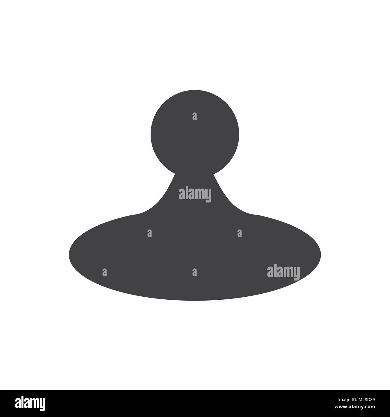 male , male icon on white background , Vector Stock Photo - Alamy