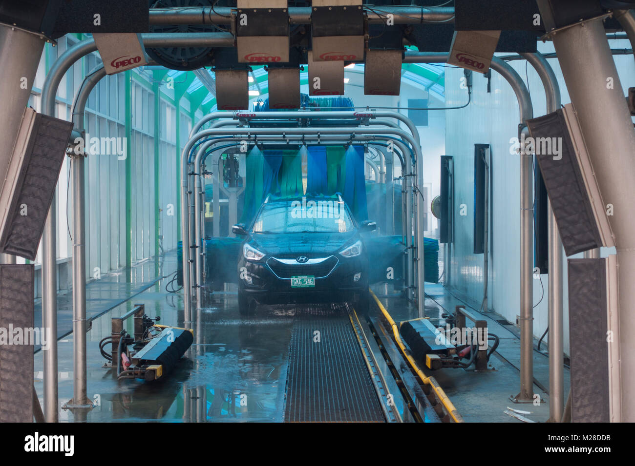 Eco car wash and detail center Williston VT Stock Photo Alamy