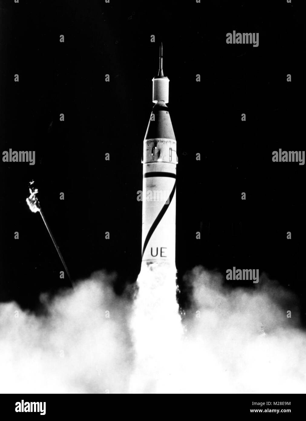 The United States First Satellite Explorer 1 Is Launched Into Orbit By A Jupiter C Rocket The United States First Satellite Explorer 1 Is Launched Into Orbit By A Jupiter C Rocket