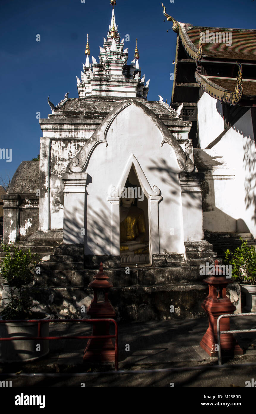 Wat Prasart  Chiangmai Thailand,old temple in Chiangmai Thailand Stock Photo