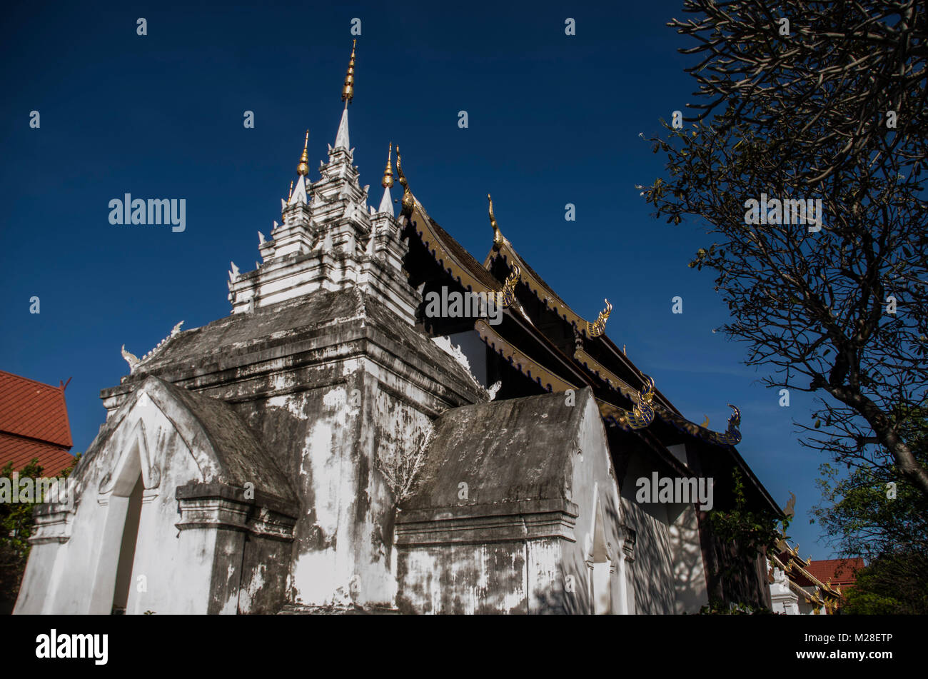 Wat Prasart  Chiangmai Thailand,old temple in Chiangmai Thailand Stock Photo