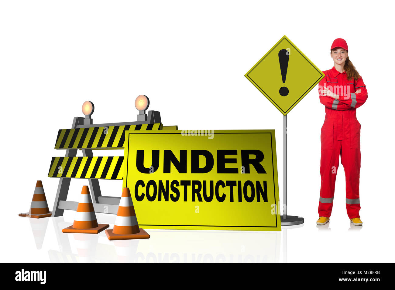 Concept of under construction for your webpage Stock Photo - Alamy