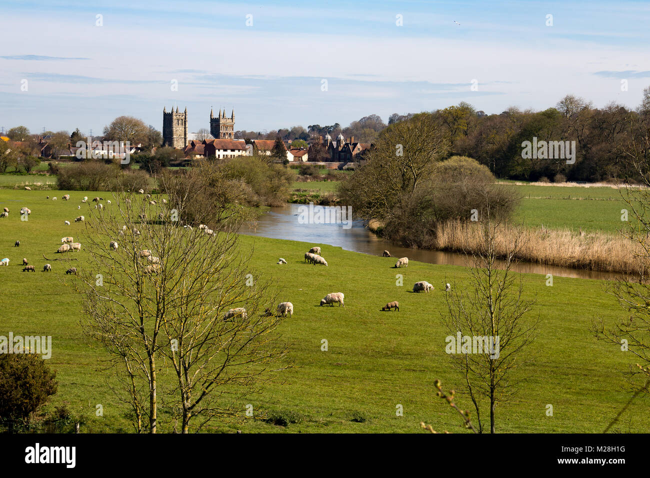 Wimborne Minster Dorset England April 13, 2016 View of Wimborne Minster