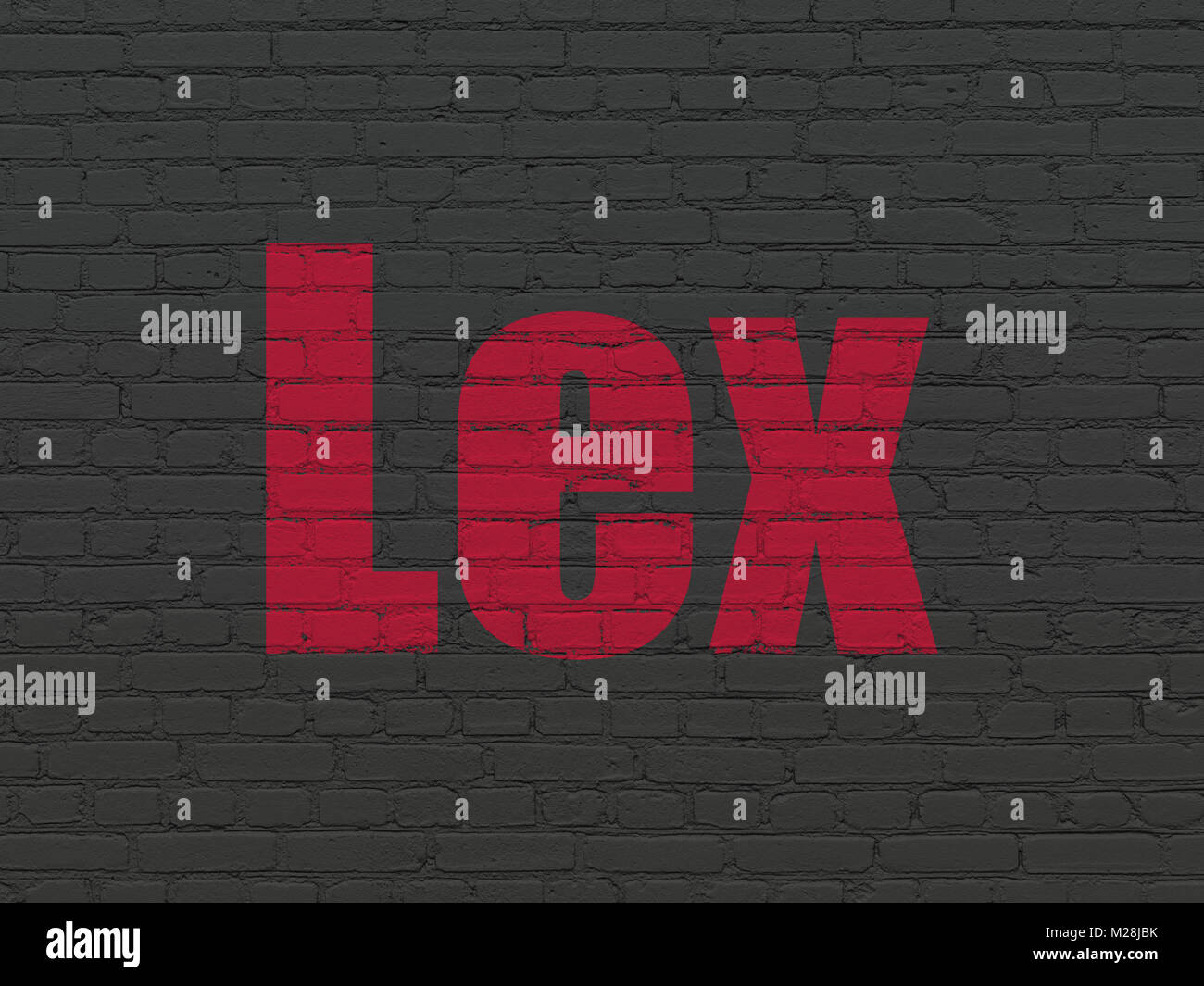 Law concept: Lex on wall background Stock Photo - Alamy