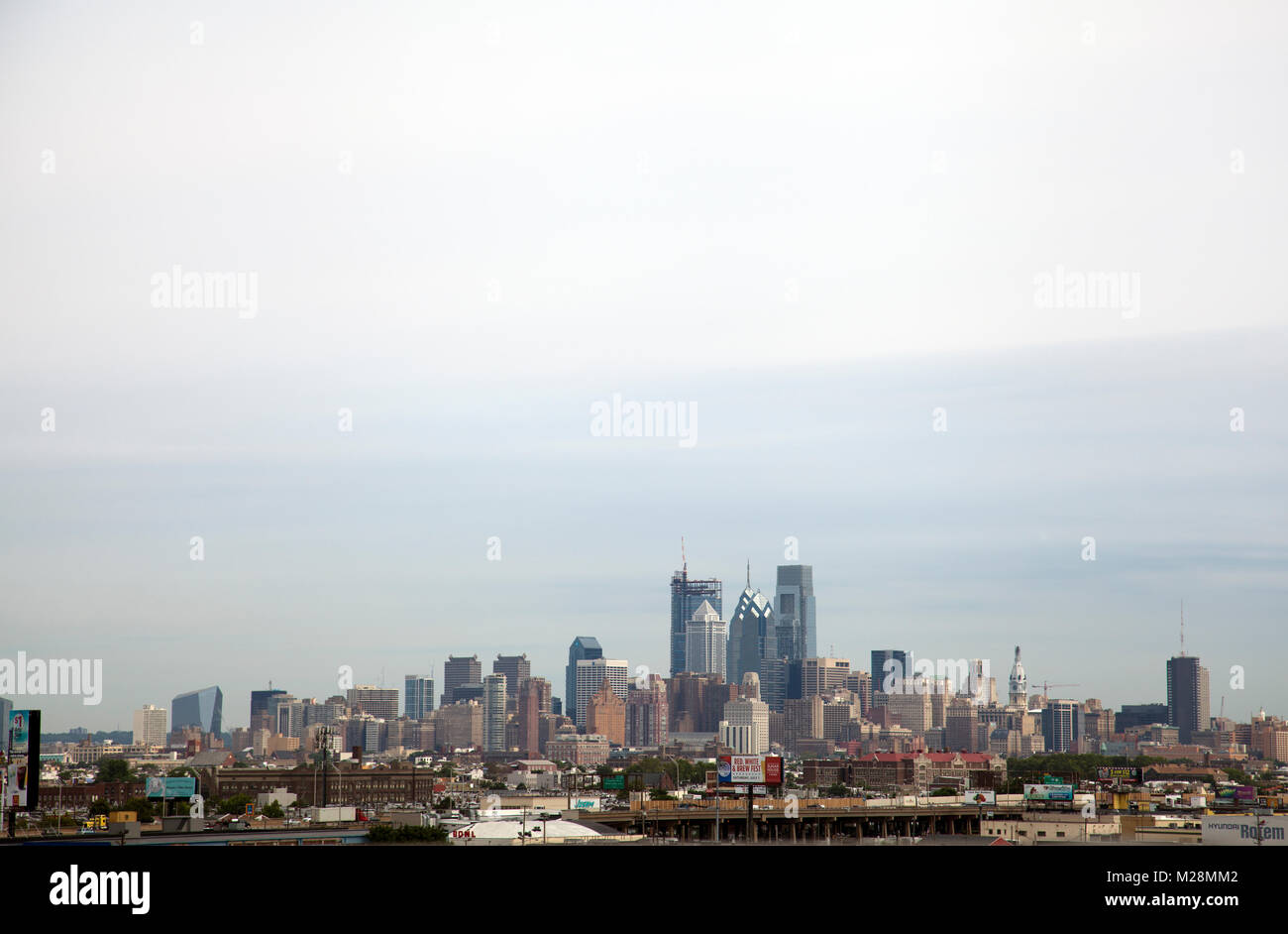 Philadelphia Skyline - PA - USA Stock Photo - Alamy