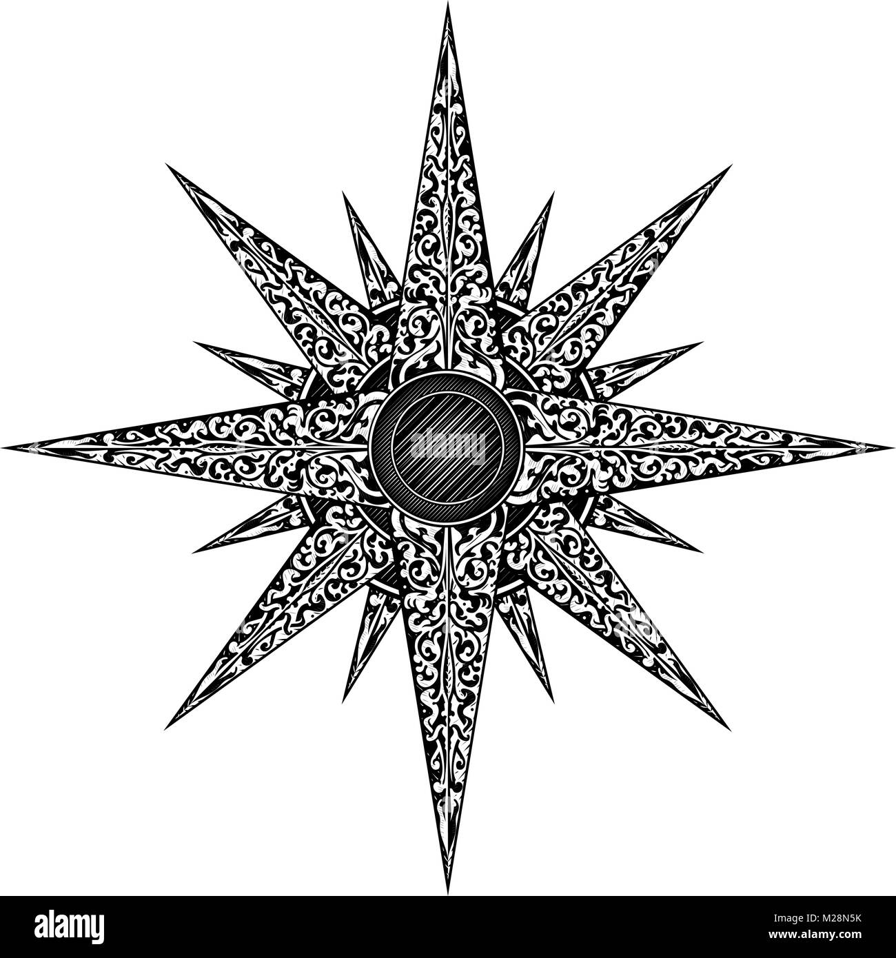 Abstract Star Illustration Stock Vector