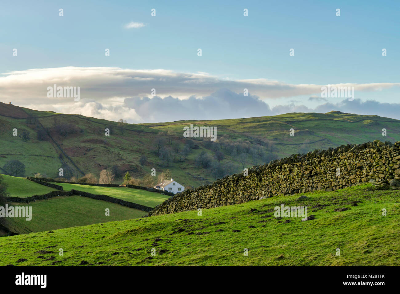 A remote farmhouse in the Cumbrian countryside Stock Photo